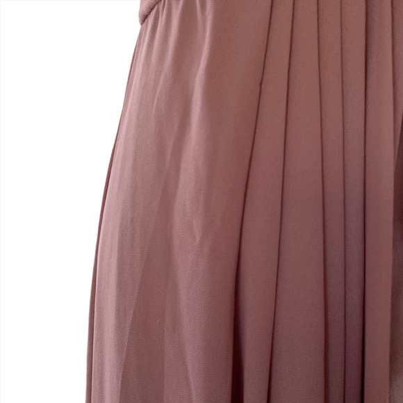 H&M mauve dusty pink  sweetheart long gown size 8 - Picture 4 of 7